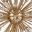 Atlas Lighting Starburst 48'' Wide 29Lt Chandelier, Satin Brass