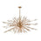 Atlas Lighting Starburst 72'' Wide 31Lt Chandelier, Satin Brass