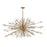 Atlas Lighting Starburst 72'' Wide 31Lt Chandelier, Satin Brass