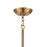 Atlas Lighting Starburst 72'' Wide 31Lt Chandelier, Satin Brass