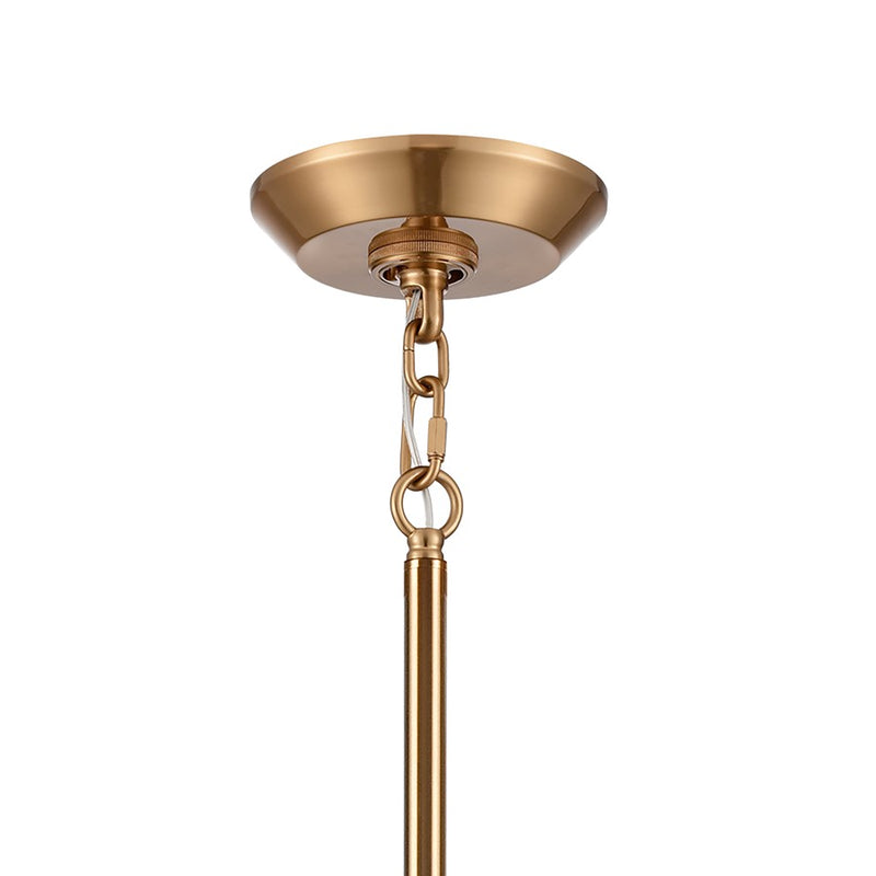 Atlas Lighting Starburst 72in 31-Light Chandelier | Modern Satin Brass and Clear Crystal | Dining Room & Foyer | 72 x 72 x 36 in | Model CL11350-BS