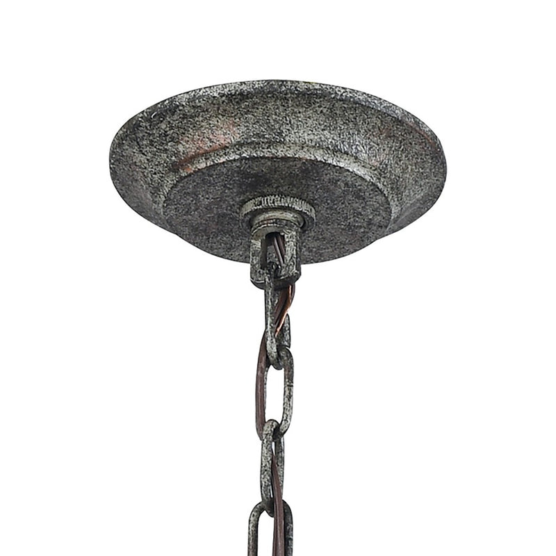 Atlas Lighting Summerton 18'' Wide 4Lt Chandelier, Washed Gray