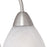Atlas Lighting Tia 17.75'' Wide 3Lt Chandelier, Matte Nickel/White