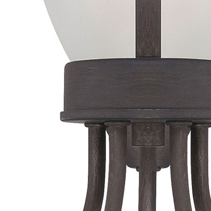 Atlas Lighting Tia 22.5'' Wide 5Lt Chandelier, Painted Bronze/White