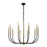 Atlas Lighting Transatlantique 34'' Wide 10Lt Chandelier, Black