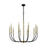 Atlas Lighting Transatlantique 34'' Wide 10Lt Chandelier, Black