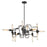 Atlas Lighting Transit 29'' Wide 12Lt Chandelier, Silvered Graphite