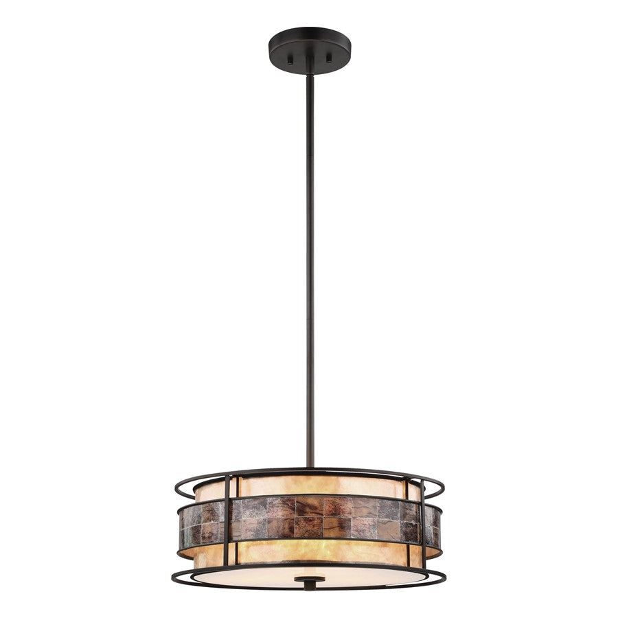 Atlas Lighting Tremont 18'' Wide 3Lt Chandelier, Tiffany Bronze