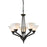 Atlas Lighting Tribecca 25'' Wide 5Lt Chandelier, Bronze/White