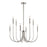 Atlas Lighting Ulla 28'' Wide 8Lt Chandelier, Polished Nickel