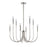 Atlas Lighting Ulla 28'' Wide 8Lt Chandelier, Polished Nickel
