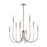 Atlas Lighting Ulla 28'' Wide 8Lt Chandelier, Polished Nickel
