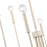 Atlas Lighting Ulla 28'' Wide 8Lt Chandelier, Antique White