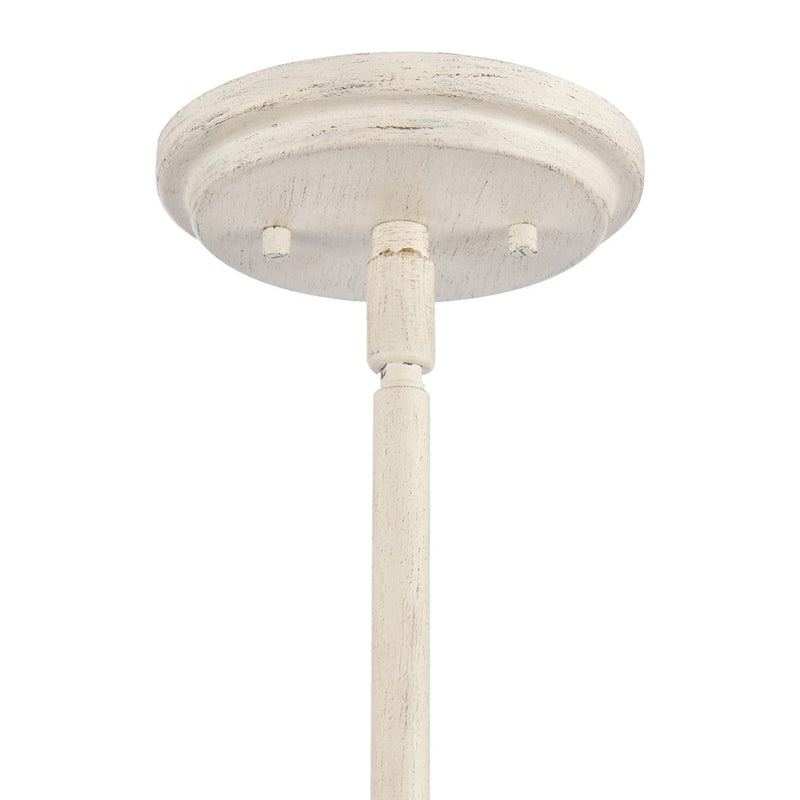 Atlas Lighting Ulla 28in 8-Light Chandelier | Transitional Antique White | Dining Room & Living Room | 28 x 28 x 30 in | Model CL11376-WH