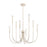 Atlas Lighting Ulla 28'' Wide 8Lt Chandelier, Antique White