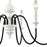 Atlas Lighting Val de Loire 28'' Wide 6Lt Chandelier, White