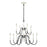 Atlas Lighting Val de Loire 36'' Wide 12Lt Chandelier, White