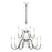 Atlas Lighting Val de Loire 36'' Wide 12Lt Chandelier, White