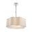 Atlas Lighting Villoy 24''W 4Lt Chandelier, Polished Nickel/White