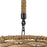 Atlas Lighting Weaverton 19'' Wide 3Lt Chandelier, Bronze/Natural
