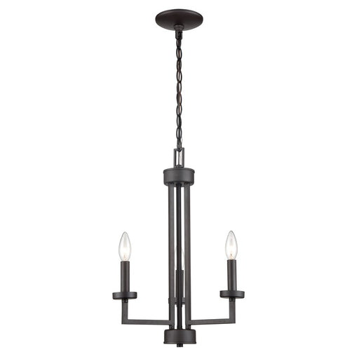 Atlas Lighting West End 15'' Wide 3Lt Chandelier, Oil Rubbed Bronze