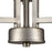 Atlas Lighting West End 15'' Wide 3Lt Chandelier, Brushed Nickel