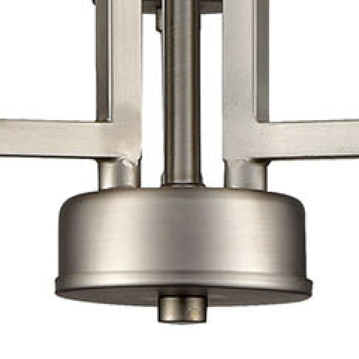 Atlas Lighting West End 15'' Wide 3Lt Chandelier, Brushed Nickel