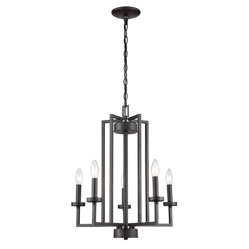 Atlas Lighting West End 20'' Wide 5Lt Chandelier, Oil Rubbed Bronze