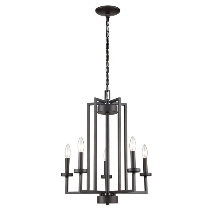 Atlas Lighting West End 20'' Wide 5Lt Chandelier, Oil Rubbed Bronze