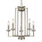 Atlas Lighting West End 20'' Wide 5Lt Chandelier, Brushed Nickel