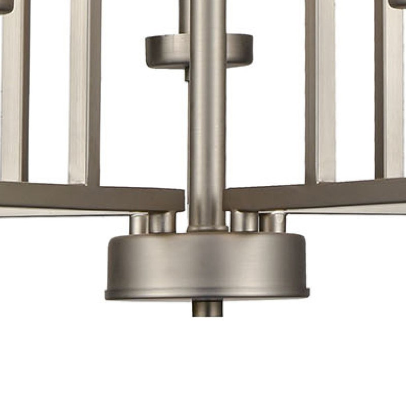 Atlas Lighting West End 20in 5-Light Chandelier | Transitional Brushed Nickel Metal | Dining Room & Living Room | 20 x 20 x 22 in | Model CL11391-NK