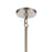Atlas Lighting White Burlap 20'' Wide 6Lt Chandelier, Blue/White