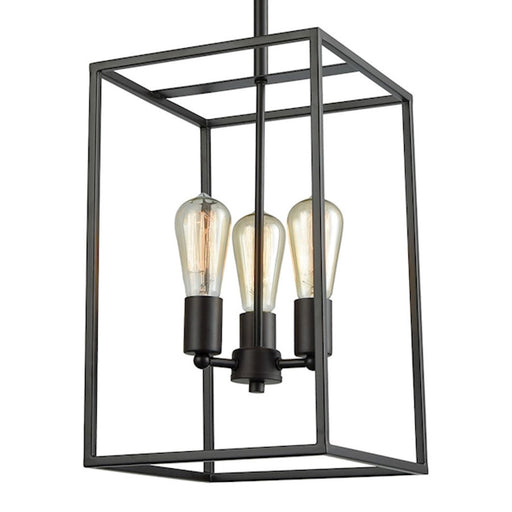 Atlas Lighting Williamsport 10'' Wide 3Lt Chandelier, Bronze