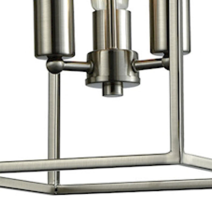 Atlas Lighting Williamsport 10''W 3Lt Chandelier, Brushed Nickel