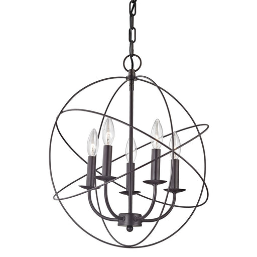 Atlas Lighting Williamsport 20'' Wide 5Lt Chandelier, Bronze
