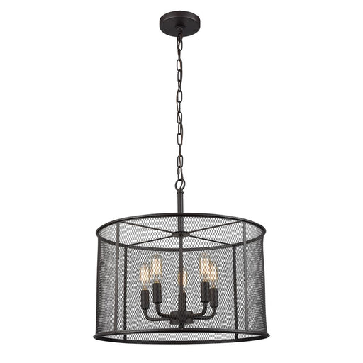 Atlas Lighting Williamsport 12'' Wide 5Lt Chandelier, Bronze