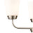 Atlas Lighting Winslow 19''W 3Lt Chandelier, Brushed Nickel/White