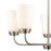 Atlas Lighting Winslow 25''W 5Lt Chandelier, Brushed Nickel/White
