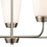 Atlas Lighting Winslow 25''W 5Lt Chandelier, Brushed Nickel/White