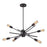 Atlas Lighting Xenia 22'' Wide 6Lt Chandelier, Oil Rubbed Bronze