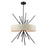 Atlas Lighting Xenia 25'' Wide 5Lt Chandelier, Bronze/Beige/White