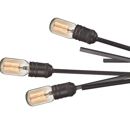 Atlas Lighting Xenia 31'' Wide 6Lt Chandelier, Oil Rubbed Bronze