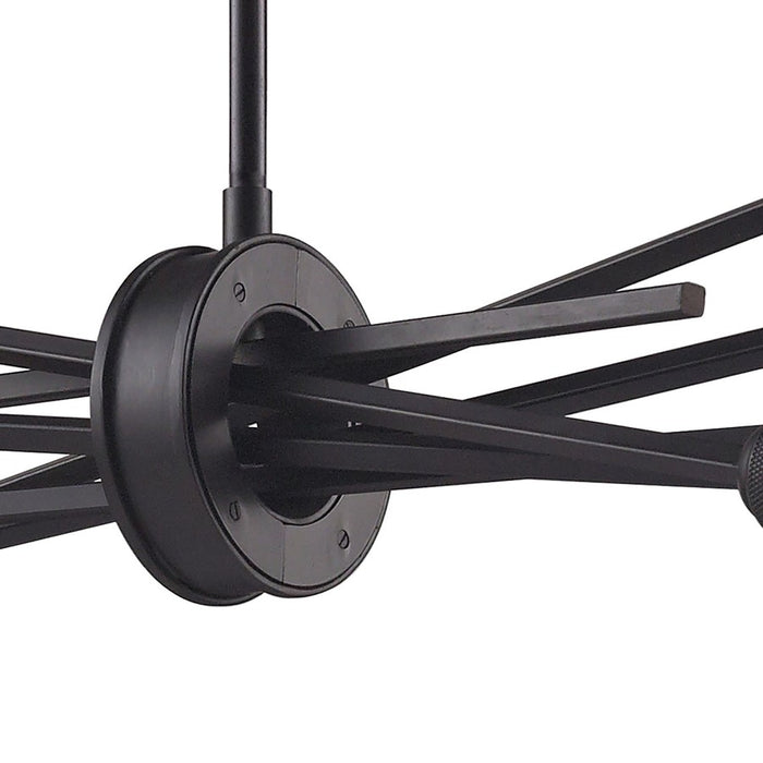 Atlas Lighting Xenia 31'' Wide 6Lt Chandelier, Oil Rubbed Bronze