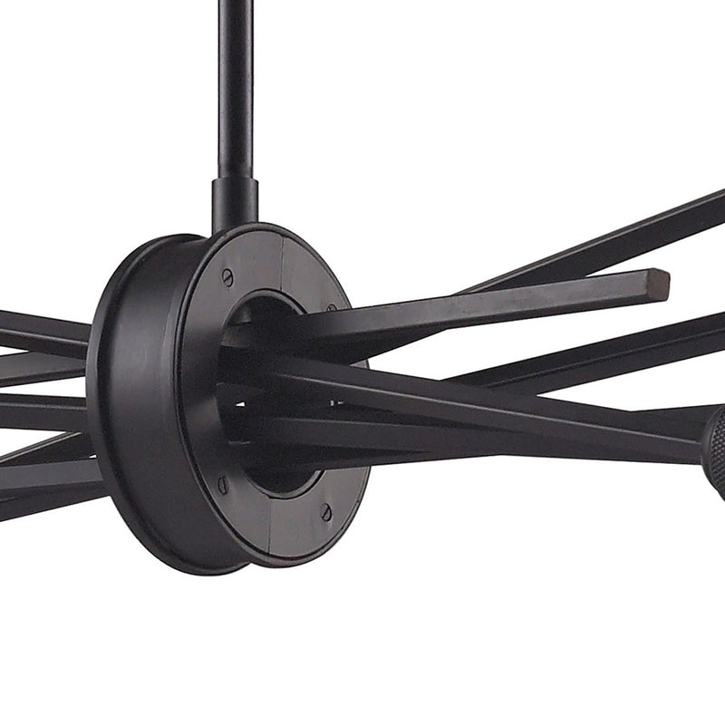 Atlas Lighting Xenia 31in 6-Light Chandelier | Modern Oil Rubbed Bronze Metal | Dining Room & Living Room | 31 x 18 x 16 in | Model CL11407-BZ