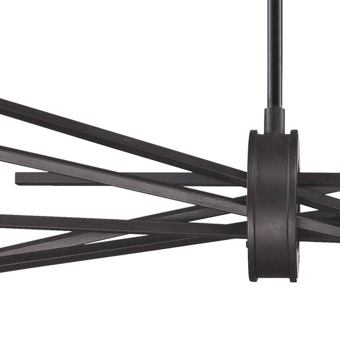 Atlas Lighting Xenia 31'' Wide 6Lt Chandelier, Oil Rubbed Bronze
