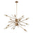 Atlas Lighting Xenia 42'' Wide 12Lt Chandelier, Matte Gold