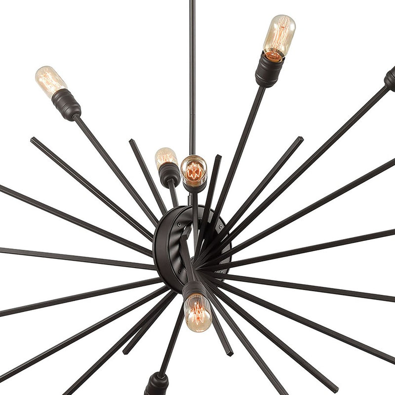 Atlas Lighting Xenia 54'' Wide 14Lt Chandelier, Oil Rubbed Bronze