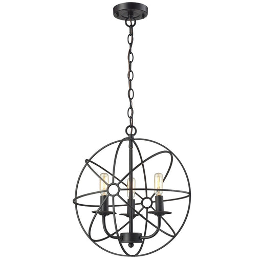 Atlas Lighting Yardley 16'' Wide 3Lt Chandelier, Oil Rubbed Bronze