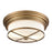 Atlas Lighting 13'' Wide 2Lt Flush Mount, Classic Brass/White