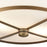 Atlas Lighting 13'' Wide 2Lt Flush Mount, Classic Brass/White